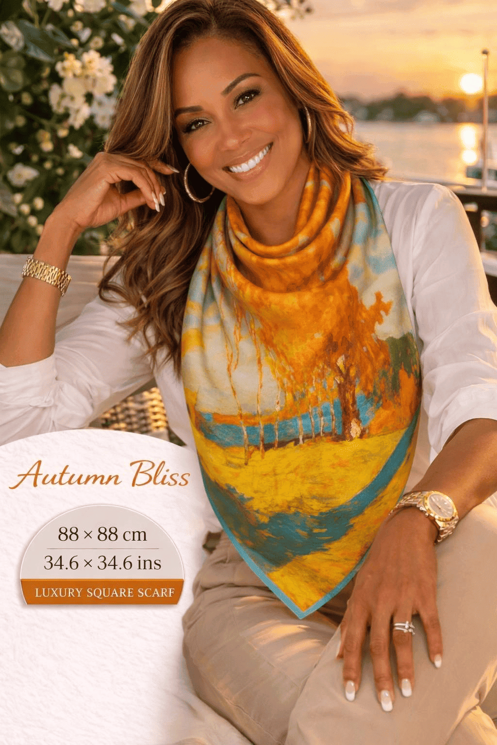 Autumn Bliss Silk Scarf