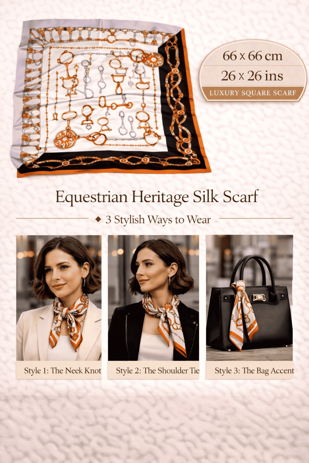 Equestrian Heritage Silk Scarf