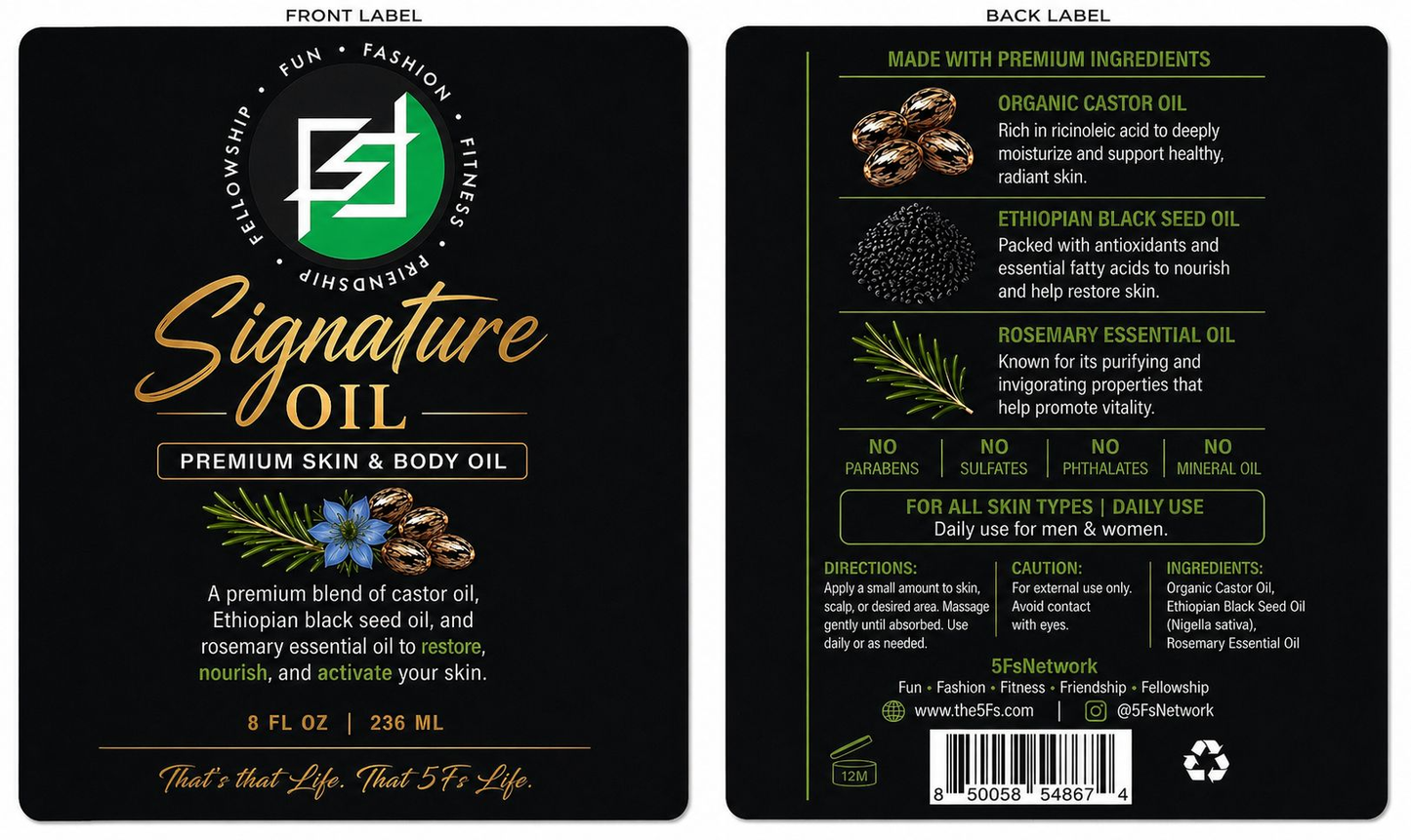 5Fs Signature Oil